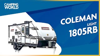 ONLY 23 FT LIGHTWEIGHT Couples Travel Trailer  2022 Coleman Light 1805RB RV Review [upl. by Ayotnom]