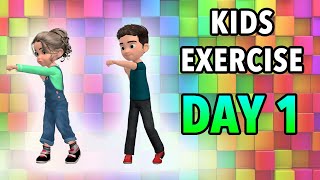 Kids Daily Exercise  Day 1 [upl. by Nylek]