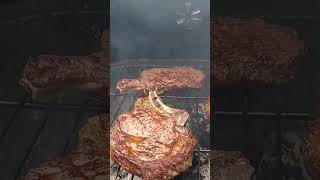 Grilling Bone in Ribeye ♨️ [upl. by Lisette]