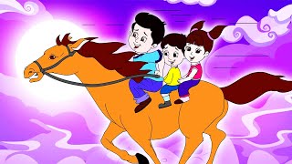 लकड़ी की काठी  Lakdi ki kathi  Popular Hindi Children Songs  Animated Songs by JingleToons [upl. by Adnohsel]