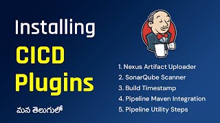 Installing Jenkins CICD Plugins  DevOps in Telugu [upl. by Fates]