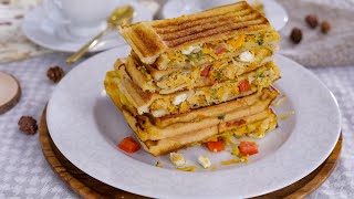 How to Make a Simple Toasted Bread Sandwich  EASY amp DELICIOUS  ZEELICIOUS FOODS [upl. by Werbel]