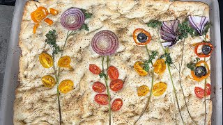 Focaccia Bread Garden Art [upl. by Akinorev]