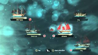 Assassins Creed IV Black Flag  Kenways Fleet Secure Navel Route Repair Ship HMS Tryton [upl. by Amadeo]