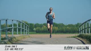 Fartlek training Björn Koreman [upl. by Aicella]