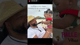 Halle Bailey Wishes Her Dad Happy Birthday 😊❤️ Halo halle halo hallebailey [upl. by Carrillo848]