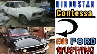 Hindustan Contessa modified into 1969 Ford Mustang For sale [upl. by Quiteria]