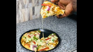 HOW TO MAKE quick and easy pizza recipe  the best Homemade PIZZA recipe  Oven Method [upl. by Begga29]