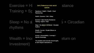 Life Formulas you must know Save For Later motivation fyp lifestyle lifehacks [upl. by Opal428]