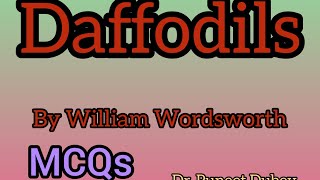 Important Questions William Wordsworths Nature poem quotDaffodilsquot [upl. by Karalee890]