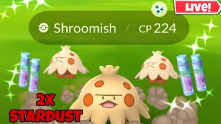 Hunting✨️Shiny Shroomish On Spotlight Hour PokemonGo [upl. by Mehalick]