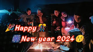 😱 New year 2024 celebration 🎉 at Prerit khristyan church Lalitpur newyear2024 year2024 [upl. by Berg]