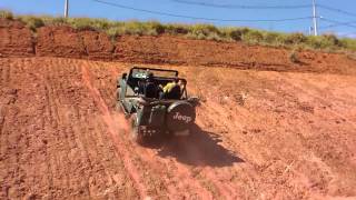 AlephJet  Jeep Willys motor 3000  Testes de barranco [upl. by Ianej618]