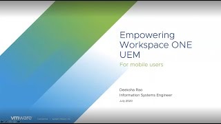 Empowering Workspace ONE UEM to make a difference [upl. by Robyn567]