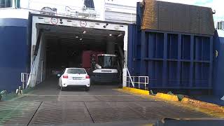 Boarding MF Smyril ferry [upl. by Shoifet823]