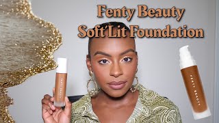 FENTY BEAUTY SOFTLIT LUMINOUS FOUNDATION REVIEW  Lawreen Wanjohi [upl. by Ahsak352]