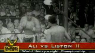 Ali vs Liston  Fight 2  1st Round Knockout [upl. by Neille]