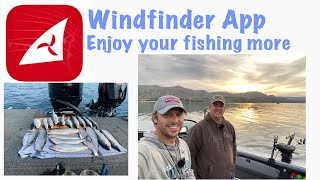 Using the Windfinder App to help choose where to go fishing [upl. by Abbot]