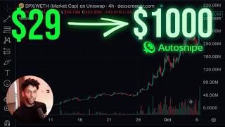 AI Sniper Lets You Buy 100X Meme Coins EARLY AutoSnipe Review [upl. by Natfa]