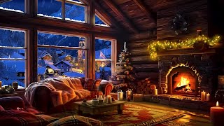 Cozy Cabin Ambience 🔥 Sleep Soundly in a Cozy Cabin with Gentle Winter Winds ❄️ [upl. by Marcelia776]