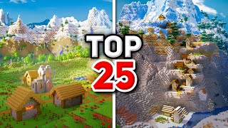 TOP 25 BEST NEW VILLAGE SEEDS For MINECRAFT 121 Minecraft Bedrock Edition Seeds [upl. by Afnin470]