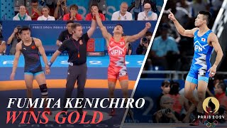 Wrestling Fumita Kenichiro Wins Mens GrecoRoman 60kg Gold [upl. by Vladimar725]