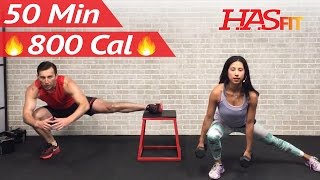 50 Min Total Body Strength Workout with Weights  Full Strength Training for Women Men Home Dumbbell [upl. by Kelsy528]