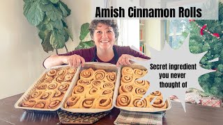 Amish Cinnamon Roll Recipe SECRET INGREDIENT that makes them softer than ever  Christmas recipes [upl. by Leugim]