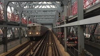 NYC Subway HD 60fps Budd R32 Z SkipStop Train Thunderstorm Railfan Window RFW Ride 72516 [upl. by Toille622]