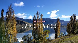 Arrow Town  Lake Hayes in early Autumn Queenstown 1 week ahead of Autumn Festival 2021 [upl. by Nivk]