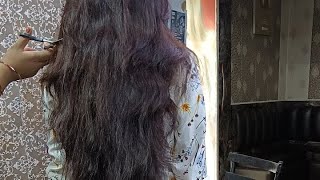 Online beauty parlour class  Live Multi layers hair cut in very long hair [upl. by Robbie974]