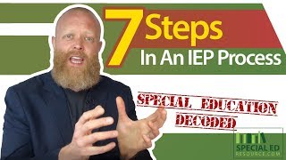 7 Steps In An IEP Process  Special Education Decoded [upl. by Ahtenak]