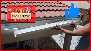 Como Instalar Canaletas de vinil o pvc para aguas lluvias  How to Install Gutters [upl. by Gresham725]