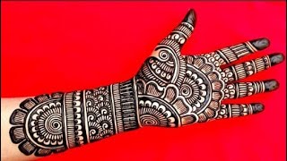 dulhan mehndi simple simple bridal mehndi design easy front hand mehndi design mehandi design [upl. by Nonnahc928]