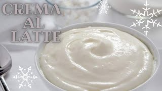 CREMA AL LATTE velocissima e buonissimacrema cremaallatte cremapasticcera cremealcucchiaio [upl. by Keefer]