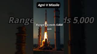 AgniV Indias 5000KM Death Strike Missile 🔥 shortsfeed [upl. by Refynnej]