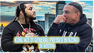 Benzino Gets Pressed By Local Artist King Ace D’General In Boston [upl. by Leribag]