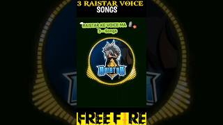 OMG 😱 RAISTAR KE VOICE MA SONGS ✨🗿 freefire freefirefacts totalgaming trending Free Fire Tech [upl. by Coward]