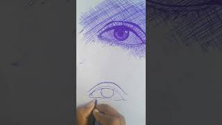 How to get a beautiful eyes ll pen sketch art ytshortsindia pensketch eye [upl. by Shere]