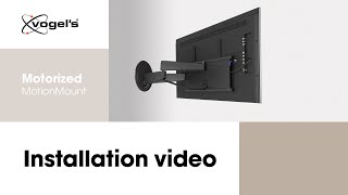 How to install your large TV with a motorised TV Mount  Excellence in Motion  SIGNATURE  Vogel’s [upl. by Eenafit]