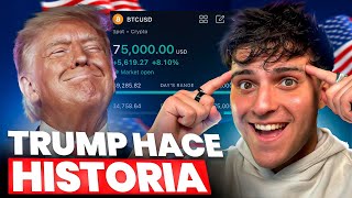 Donald Trump Gana las Elecciones y BITCOIN ROMPE MAXIMOS [upl. by Liemaj]