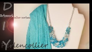 Schmuck selber machen PerlenCollier 160 DIY [upl. by Garrick593]