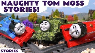 Tom Moss Toy Trains Stories with Thomas Toys [upl. by Aihsi]