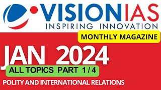 January 2024  VisionIAS Monthly Current Affairs  upsc upsc2025 ias currentaffairs upsc2024 [upl. by Anertal]