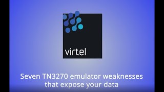 Seven Vulnerabilities of Thick Client TN3270 Emulators That Compromise Mainframe Resources [upl. by Yvette712]