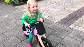 Houten loopfiets Bandits and Angels in chopper stand laag model geschikt voor kinderen vanaf 2 jaar [upl. by Krebs]