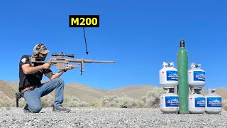 M200 408 cheytac vs oxygen tank [upl. by Blatt57]