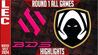 BDS vs TH Highlights ALL GAMES  LEC Winter 2024 Playoffs Upper Round 1  Team BDS vs Team Heretics [upl. by Vandyke914]