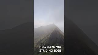 Helvellyn via Striding Edge hiking solohiker [upl. by Vonny]