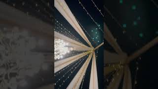 30x60 partial Tent draping with twinkle lights [upl. by Anazus]